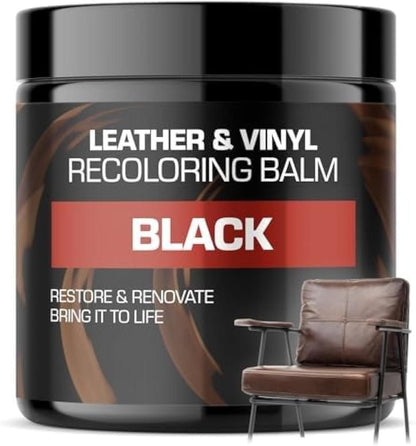 Leather Recoloring Balm for Couches, Car Seats, Boots